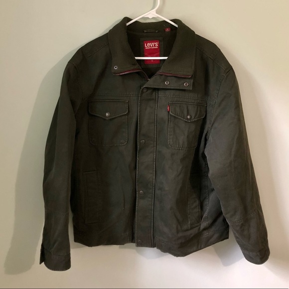 Levi's Jackets & Coats Mens Levis Standcollar Military Jacket Xl